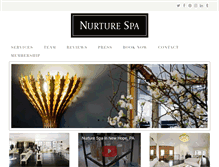 Tablet Screenshot of nurturespa.com